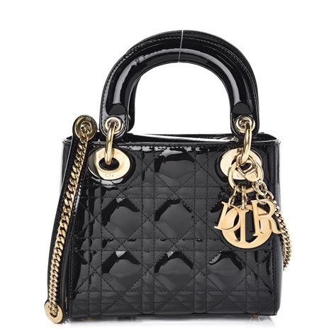 lady dior patent mini